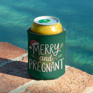 Rafraîchisseur Pour Canette Joyeux Noël enceinte annonce de grossesse