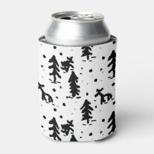Rafraîchisseur Pour Canette Joyeux Noël! Noir et blanc