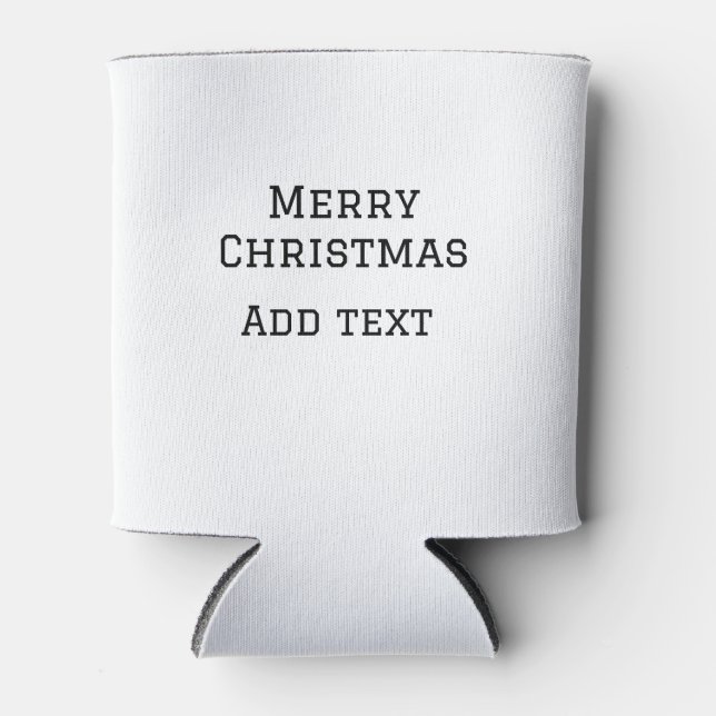 Rafraîchisseur Pour Canette Joyeux Noël simple minimum ajouter nom modèle de t (Devant)