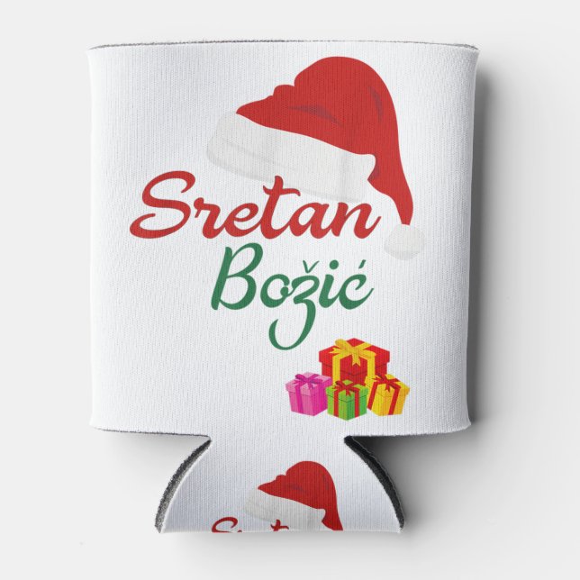 Rafraîchisseur Pour Canette Joyeux Noël sretan bozic hrvatski croate hrv (Devant)
