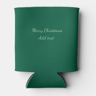Rafraîchisseur Pour Canette Joyeux Noël vert fond simple solo fête