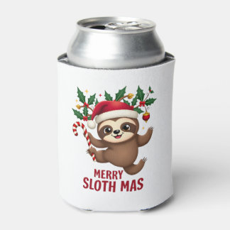Rafraîchisseur Pour Canette Joyeux Sloth Noël Xmas Santa Slo Ho Ho Ho Paresseu
