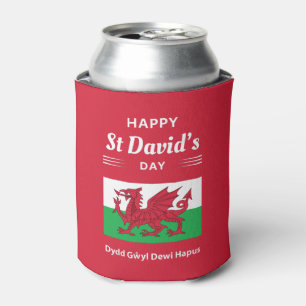 Rafraîchisseur Pour Canette Joyeux St David's Day Dydd Gala Gallois Dewi Hapus