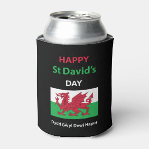 Rafraîchisseur Pour Canette Joyeux St David's Day Dydd Gala Gallois Dewi Hapus