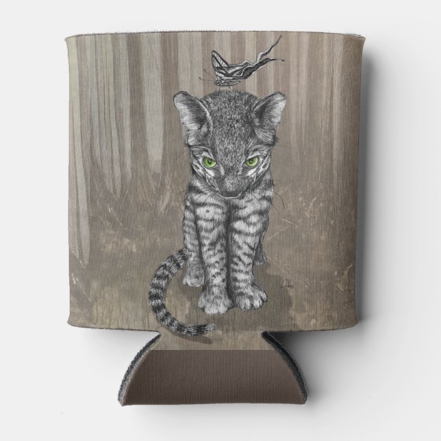 Rafraîchisseur Pour Canette Jungle Kitty Can Cooler (Devant)