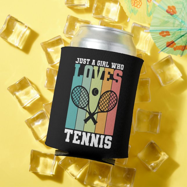 Rafraîchisseur Pour Canette Juste une fille qui aime le tennis | Cadeau du jou (Été in situ)