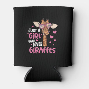 Rafraîchisseur Pour Canette Juste une fille qui aime les girafes