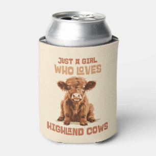 Rafraîchisseur Pour Canette Juste une fille qui aime les vaches Highland