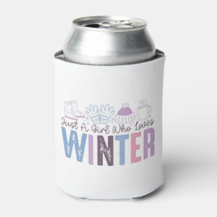 Rafraîchisseur Pour Canette Juste une fille qui aime l'hiver mignonne design s