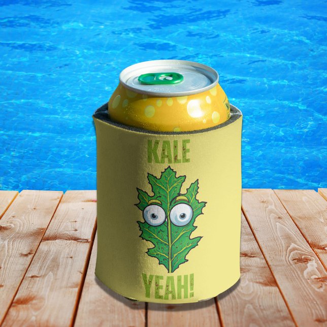 Rafraîchisseur Pour Canette Kale Ouais Funny Veggie Pun (Créateur téléchargé)