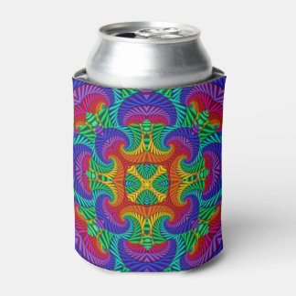 Rafraîchisseur Pour Canette Kaleidoscope Vintage psychédélique arc-en-ciel