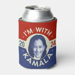 Rafraîchisseur Pour Canette Kamala Harris Président 2024 Democrat Photo Retro