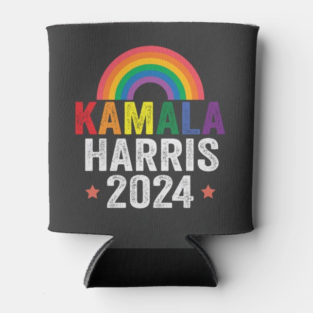 Rafraîchisseur Pour Canette Kamala Harris Président des élections Lgbtq 2024 (Devant)