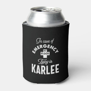 Rafraîchisseur Pour Canette Karlee Nom personnalisé Cadeau Anniversaire