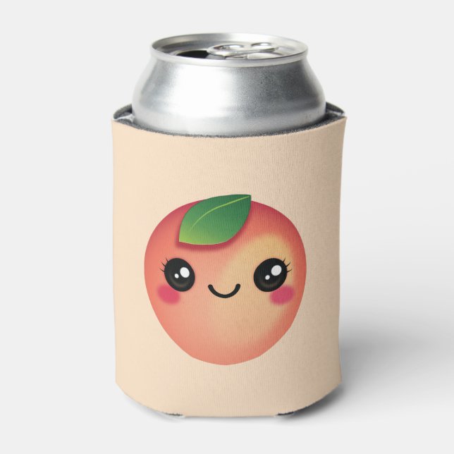 Rafraîchisseur Pour Canette Kawaii Peach Can Cooler (Can devant)