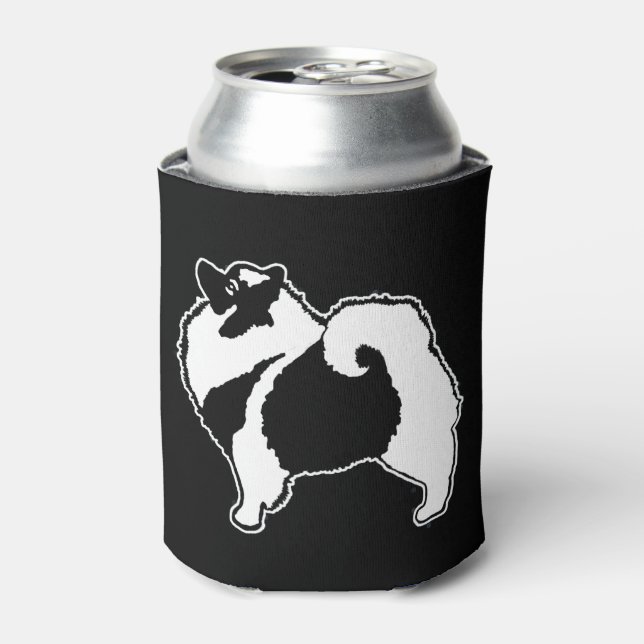 Rafraîchisseur Pour Canette Keeshond Graphics - Cute Original Chig Art (Can devant)