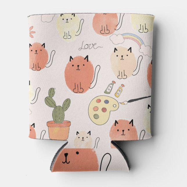 Rafraîchisseur Pour Canette Kitty Kitten Chats : Motif animal mignon (Devant)