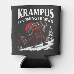 Rafraîchisseur Pour Canette Krampus arrive à Town Krampus Noël