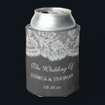 Rafraîchisseur Pour Canette La collection de Mariages Chalkboard & Lace<br><div class="desc">Simple mais élégant, ces refroidisseurs de boîtes sont parfaits pour toute célébration mariage romantique. Ces refroidisseurs peuvent être personnalisés pour votre occasion spéciale et ferait l'article parfait pour tout mariage, douche nuptiale, fête de fiançailles, fête d'anniversaire et bien d'autres occasions spéciales. Ajoutez votre libellé personnalisé à cette conception à l'aide...</div>