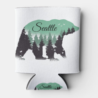 Rafraîchisseur Pour Canette La forêt de Seattle Bear