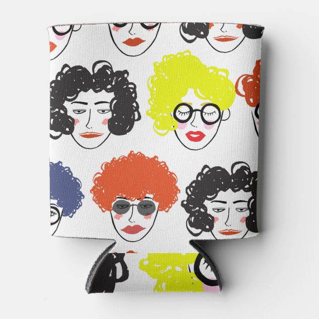 Rafraîchisseur Pour Canette La foule des gens amusants : un design sans soudur (Devant)