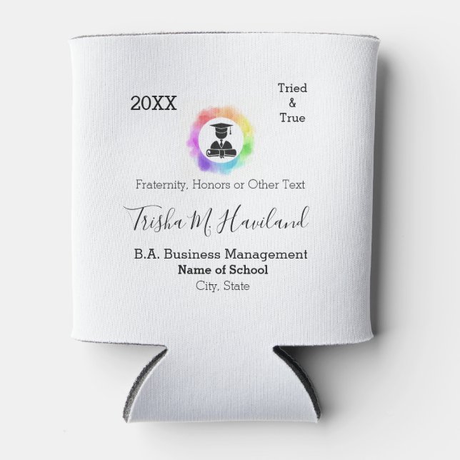 Rafraîchisseur Pour Canette La graduation peut refroidir l'aquarelle Look HAMb (Devant)