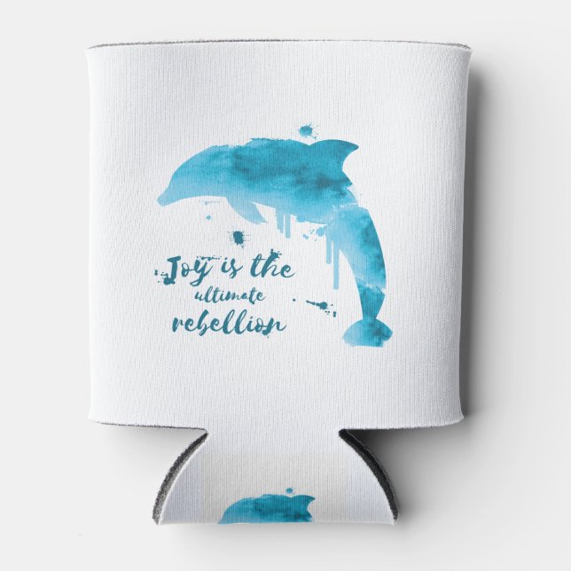 Rafraîchisseur Pour Canette La joie est l'ultime rébellion (Devant)