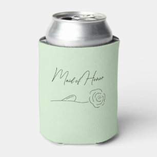 Rafraîchisseur Pour Canette La Mariage de la florale verte Bridesmaid Maid of