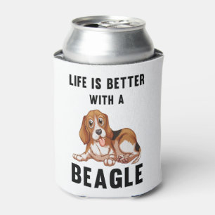 Rafraîchisseur Pour Canette La vie est meilleure avec un Beagle