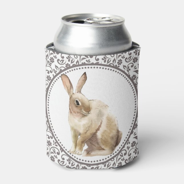 Rafraîchisseur Pour Canette Lapin de Pâques Floral (Can devant)