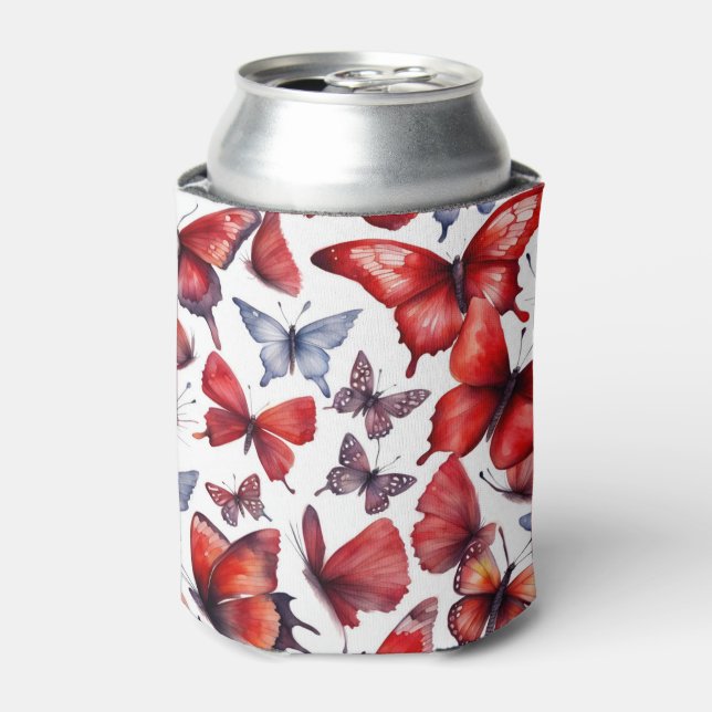 Rafraîchisseur Pour Canette L'art des papillons aquarelles (Can devant)