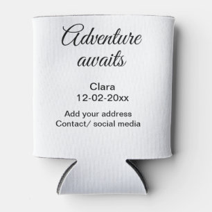 Rafraîchisseur Pour Canette L'aventure commence ajouter nom date année lieu