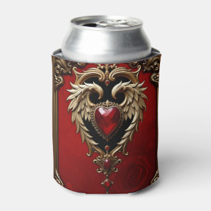 Rafraîchisseur Pour Canette Le coeur gothique du feu et de l'or.