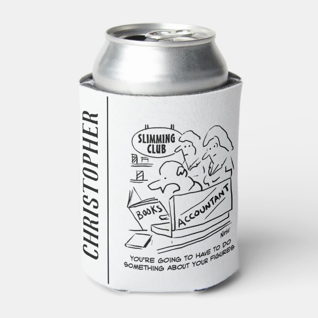 Rafraîchisseur Pour Canette Le comptable vérifie les livres dans un club aminc (Can devant)