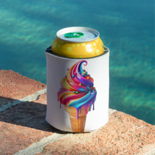 Rafraîchisseur Pour Canette Le cône de glace classique vibrant de SlipperyJoe'