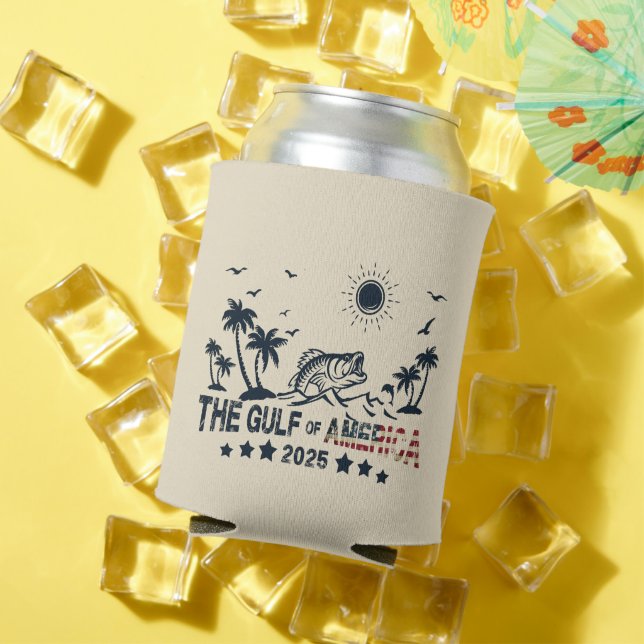 Rafraîchisseur Pour Canette Le drapeau américain patriotique du golfe d'Amériq (Été in situ)