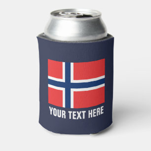 Rafraîchisseur Pour Canette Le drapeau norvégien peut refroidir Norvège