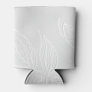 Rafraîchisseur Pour Canette Le feuille gris et blanc met en boîte/glacière d