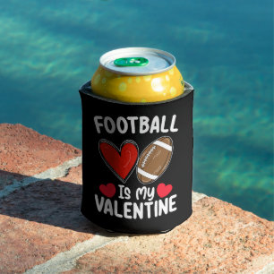 Rafraîchisseur Pour Canette Le football est mon sport de la Saint-Valentin