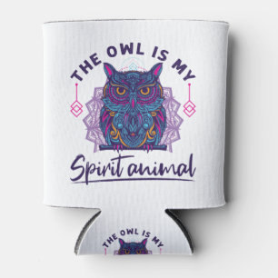 Rafraîchisseur Pour Canette Le hibou est mon animal spirituel