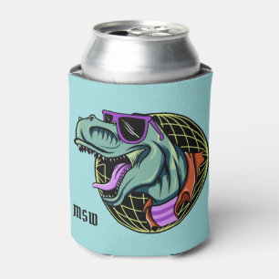 Rafraîchisseur Pour Canette Le monogramme fait sur commande de T-Rex de hippie