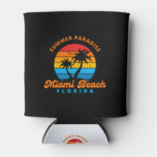 Rafraîchisseur Pour Canette Le Paradis d'été Miami Beach Floride-coucher-Palms