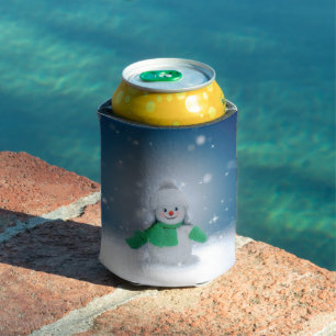 Rafraîchisseur Pour Canette Le personnage de bonhomme de neige de Noël adorabl