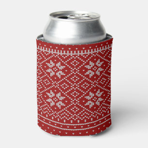 Rafraîchisseur Pour Canette Le petit motif de flocons de neige de coeurs