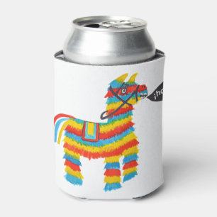 Rafraîchisseur Pour Canette Le piñata coloré d'âne de fiesta indique le hol
