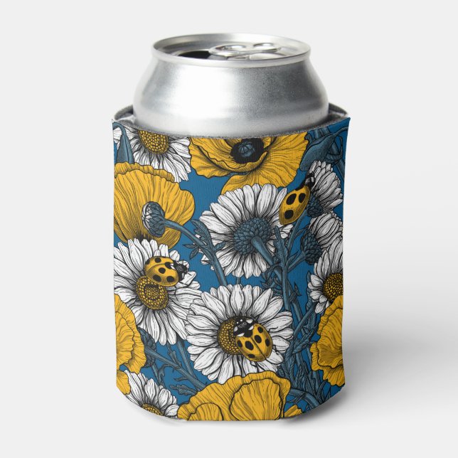 Rafraîchisseur Pour Canette Le pré en jaune et bleu (Can devant)