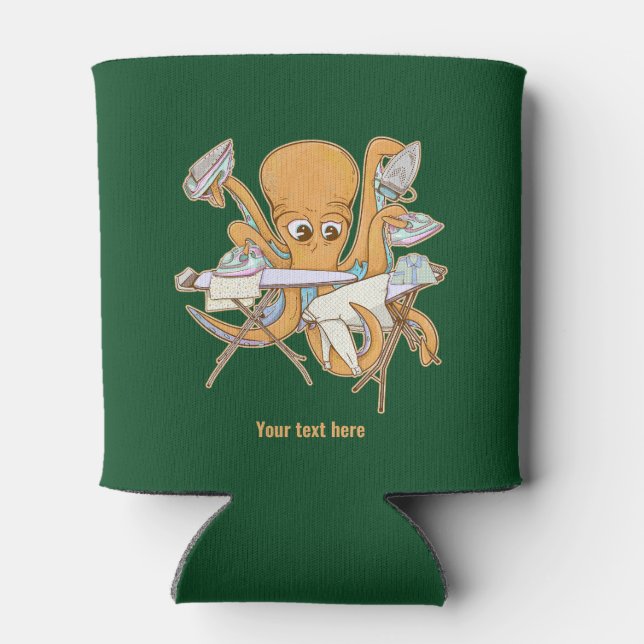 Rafraîchisseur Pour Canette Le repassage des pieuvres, submergé par les corvée (Dos)