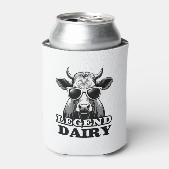 Rafraîchisseur Pour Canette Legend Dairy Funny Farmer Cow Farmer Pun Graphic T (Can devant)