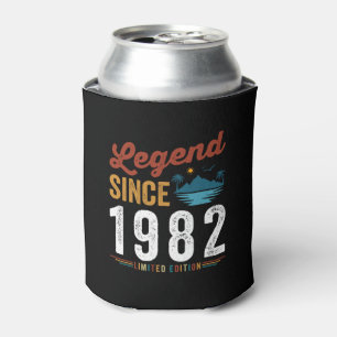 Rafraîchisseur Pour Canette Légende depuis 1982 Anniversaire Rétro Vintage