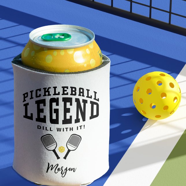 Rafraîchisseur Pour Canette Légende du Pickleball Citation Personnalisée Nom D (Pickleball Legend Custom Name Quote Funny Cool Can Cooler)